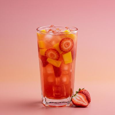 Mango Strawberry Mocktail